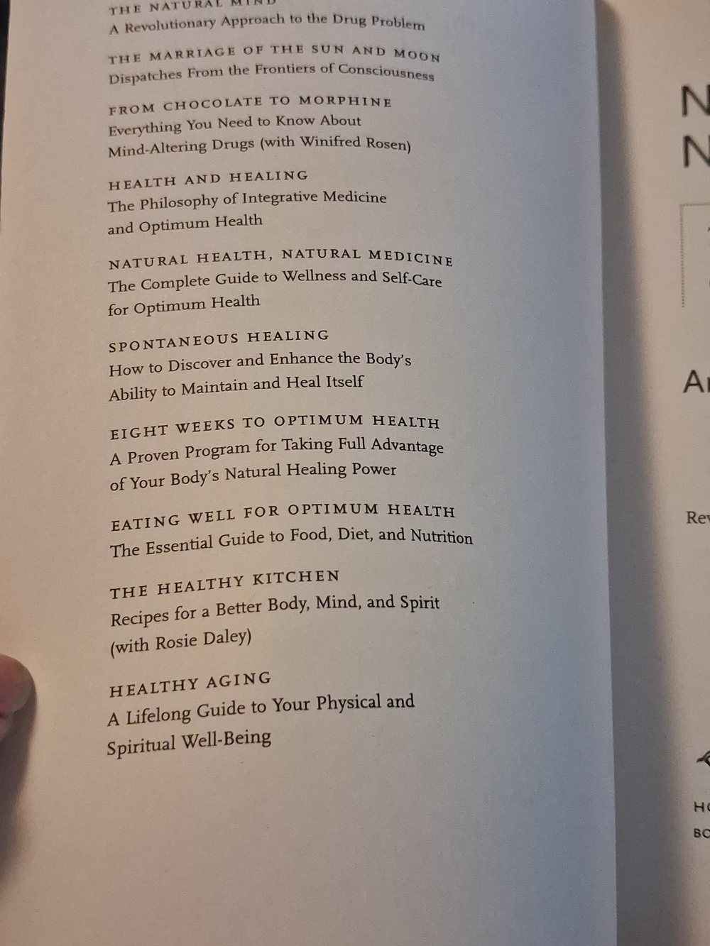 Natural Health, Natural Medicine by Andrew Weil, M.D. - White & Red Cover - Picture 4 of 6